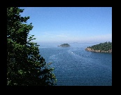 View from the bridge over Deception Pass